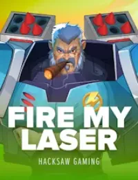 fire my laser slot logo